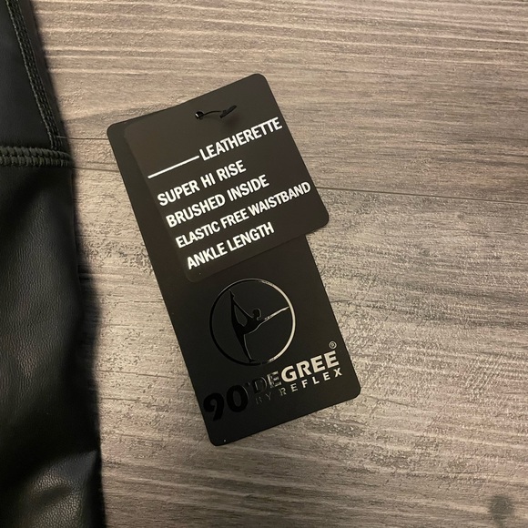 90 Degree by Reflex faux leather leggings - Picture 5 of 8